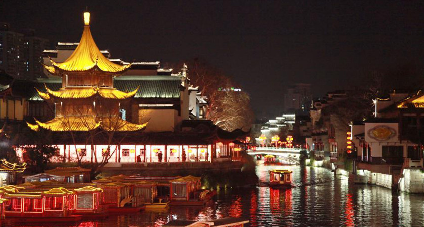 난징 친화이등불제, 대보름밤 아름답게 밝혀