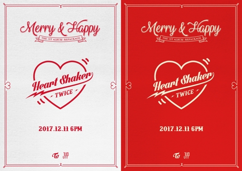 女团TWICE圣诞特辑《Merry & Happy》。--- 中韩人力网