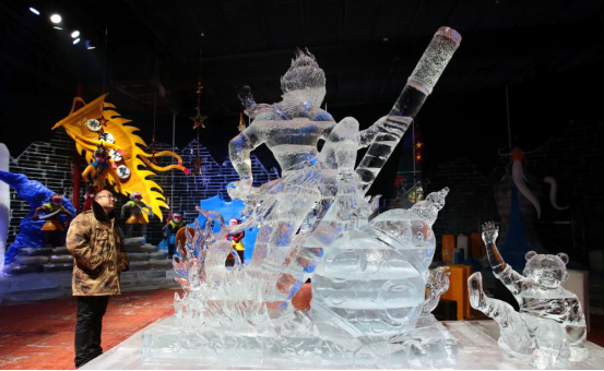 롄윈강시 서유기 주제로 얼음 조각 대회 개최