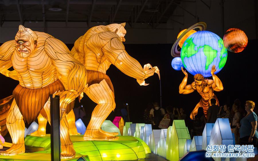 중국 등 축제, 캐나다 내셔널 박람회서 전시——中韩人力网